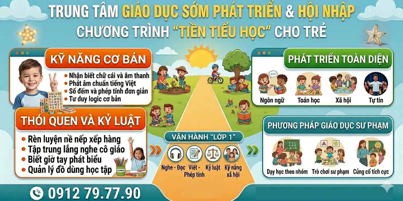 Lớp Tiền Tiểu Học – Bước Chuẩn Bị Quan Trọng Cho Trẻ Trước Khi Vào Lớp 1